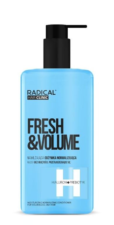 Radical, Hair Clinic Fresh & Volume, nawilżająca odżywka normalizująca do włosów bez objętości i przetłuszczających się, 260 ml