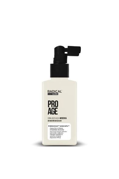 Radical, Hair Clinic Pro Age, wcierka odmładzająca do włosów dojrzałych, kerascalptm & baicapiltm, 100 ml