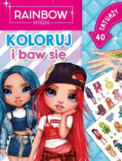 Rainbow High. Koloruj i baw się. 40 tatuaży