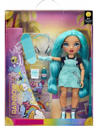 Rainbow High, New Friends, Fashion Doll, Blu Brooks, lalka modowa