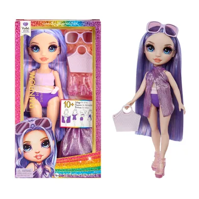 Rainbow High, Swim & Style Fashion Doll, Violet, lalka modowa