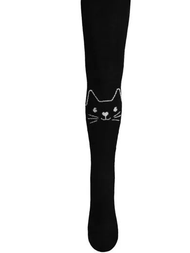 Rajstopy dziewczęce bawełniane, czarne, Milusie