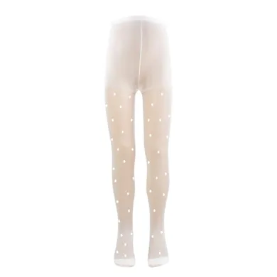 Rajstopy dziewczęce, białe, 20 DEN, Nicol