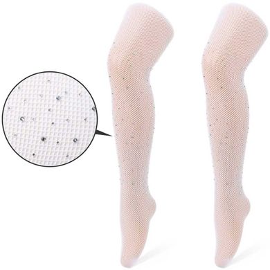 Rajstopy dziewczęce, białe, Be Snazzy