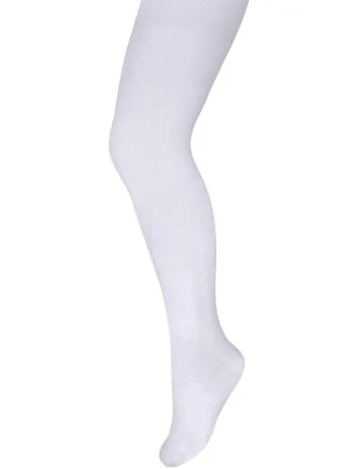 Rajstopy dziewczęce, białe, mikrofibra, 40 DEN, Milusie