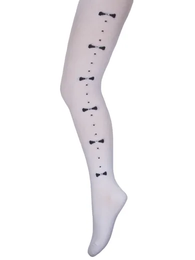 Rajstopy dziewczęce, białe, Milusie