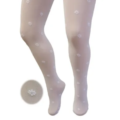 Rajstopy dziewczęce, białe, Milusie