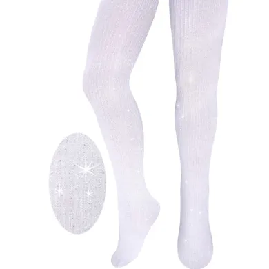 Rajstopy dziewczęce, białe, Milusie