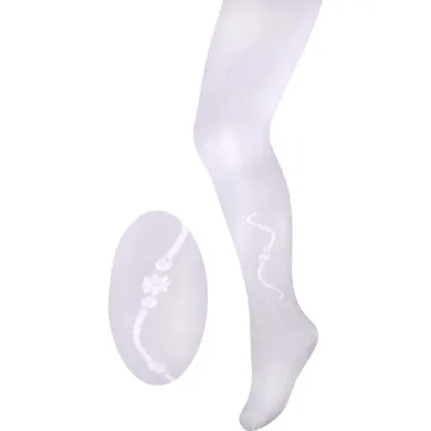 Rajstopy dziewczęce, białe, Milusie