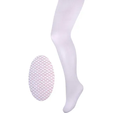 Rajstopy dziewczęce, białe, Milusie