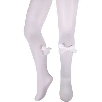 Rajstopy dziewczęce, białe, Milusie