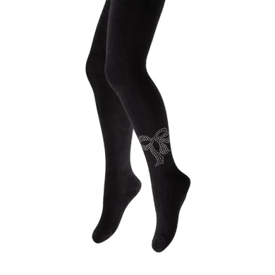 Rajstopy dziewczęce, czarne, Be Snazzy