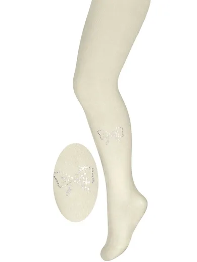 Rajstopy dziewczęce, ecru, Milusie