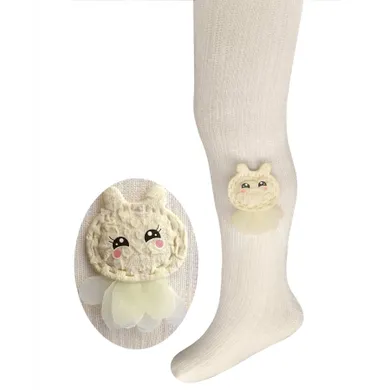 Rajstopy dziewczęce, ecru, Milusie