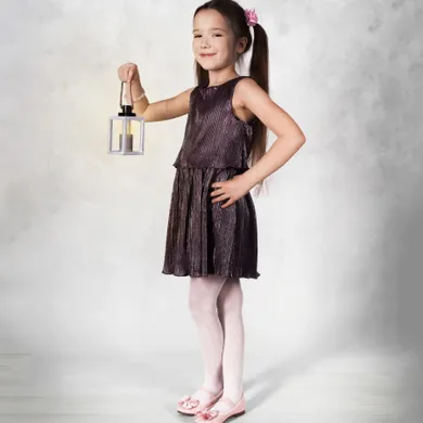 Rajstopy dziewczęce, ecru, Yoclub