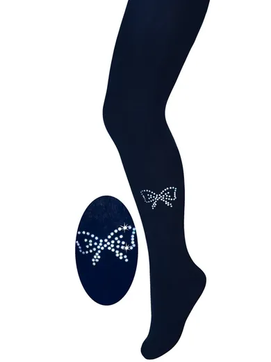 Rajstopy dziewczęce, granatowe, Milusie
