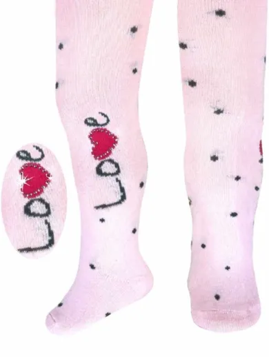 Rajstopy dziewczęce, jasnoróżowe, Milusie