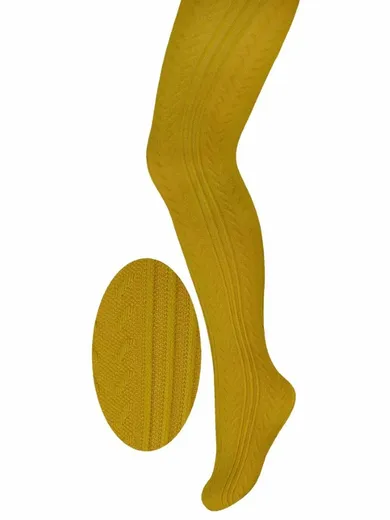 Rajstopy dziewczęce, musztardowe, Milusie