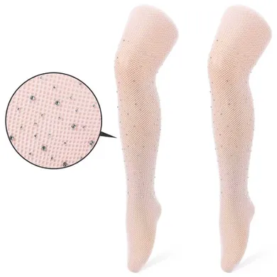 Rajstopy dziewczęce, różowe, Be Snazzy