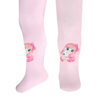 Rajstopy dziewczęce, różowe, Milusie