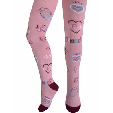 Rajstopy dziewczęce, różowe, Milusie