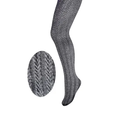 Rajstopy dziewczęce, szare, mikrofibra, Milusie