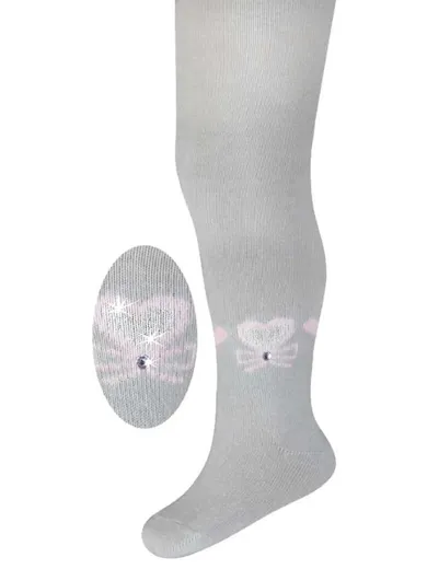 Rajstopy dziewczęce, szare, Milusie