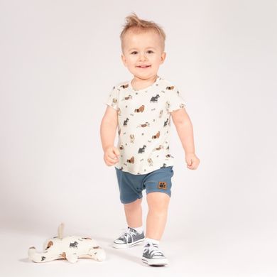 Rampers chłopięcy, beżowy, Nicol