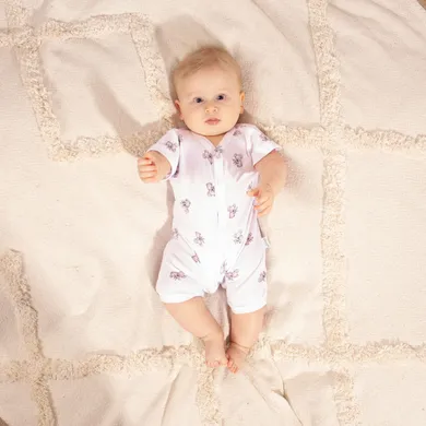 Rampers chłopięcy, biały, Nicol