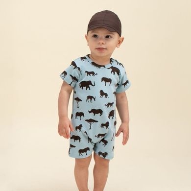 Rampers chłopięcy, niebieski, Pinokio