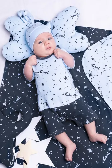 Rampers chłopięcy, niebiesko-granatowy, Cool, Nicol