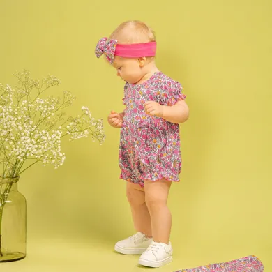 Rampers dziewczęcy, różowy, Nicol