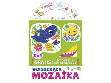 Ranok-creative, błyszcząca mozaika 3w1, Kolorowe rekiny