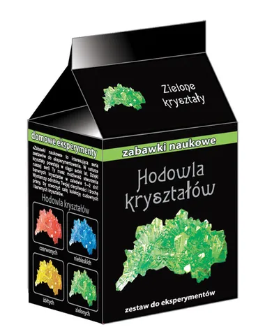 Ranok-Creative, Hodowla kryształów, zielone kryształy, zestaw naukowy