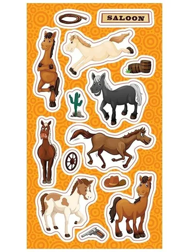 Ranok Creative, naklejki, Koniki