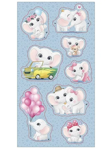 Ranok Creative, naklejki, Słoniki