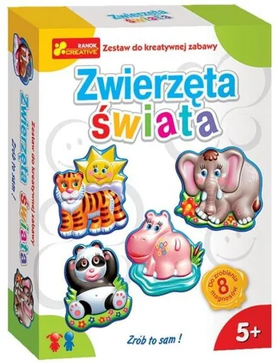 Ranok Creative, Zwierzęta świata, gipsowe magnesy, zestaw kreatywny