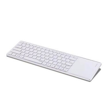 Rapoo, E6700 UI, klawiatura Bluetooth, touchpad, biało-srebrna