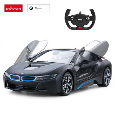 Rastar, BMW i8, czarny, samochód zdalnie sterowany, 1:14