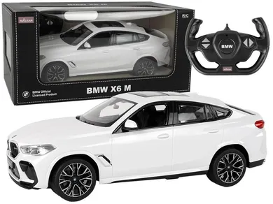 Rastar, BMW X6 M, pojazd zdalnie sterowany, białe, 1:14