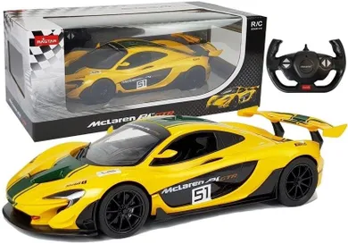 Rastar, McLaren P1 GTR, pojazd zdalnie sterowany, żółty, 1:14