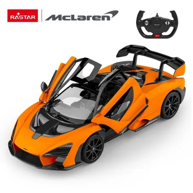 Rastar, McLaren Senna, pojazd zdalnie sterowany, pomarańczowy, 1:14
