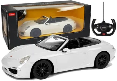 Rastar, Porsche 911 Carrera S, pojazd zdalnie sterowany, biały, 1:12