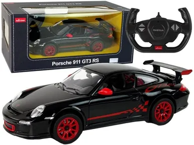 Rastar, Porsche 911 GT3 RS, pojazd zdalnie sterowany, czarny, 1:14