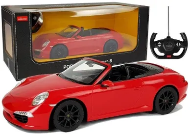 Rastar, Porsche 911, pojazd zdalnie sterowany, czerwony, 1:14