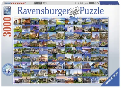 Ravensburger, 99 widoków Europy, puzzle, 3000 elementów