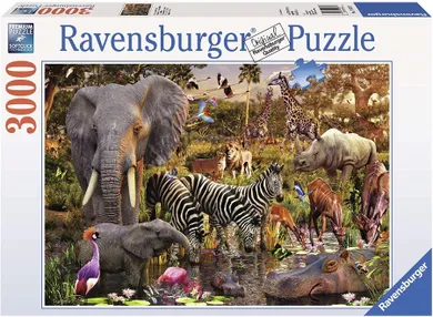 Ravensburger, Afrykańskie zwierzęta, puzzle, 3000 elementów