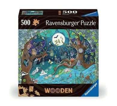 Ravensburger, Baśniowy Las, puzzle drewniane, 500 elementów