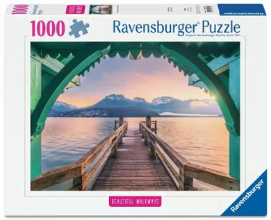 Ravensburger, Beautiful Walkways, Kładka nad jeziorem Annecy, puzzle, 1000 elementów