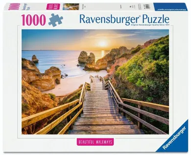 Ravensburger, Beautiful Walkways, Schody na plażę Camilo, Algarve, puzzle, 1000 elementów